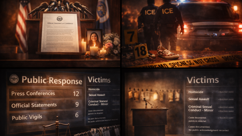 Article addressing equal justice and selective public acknowledgment of violent crime victims in Minnesota.