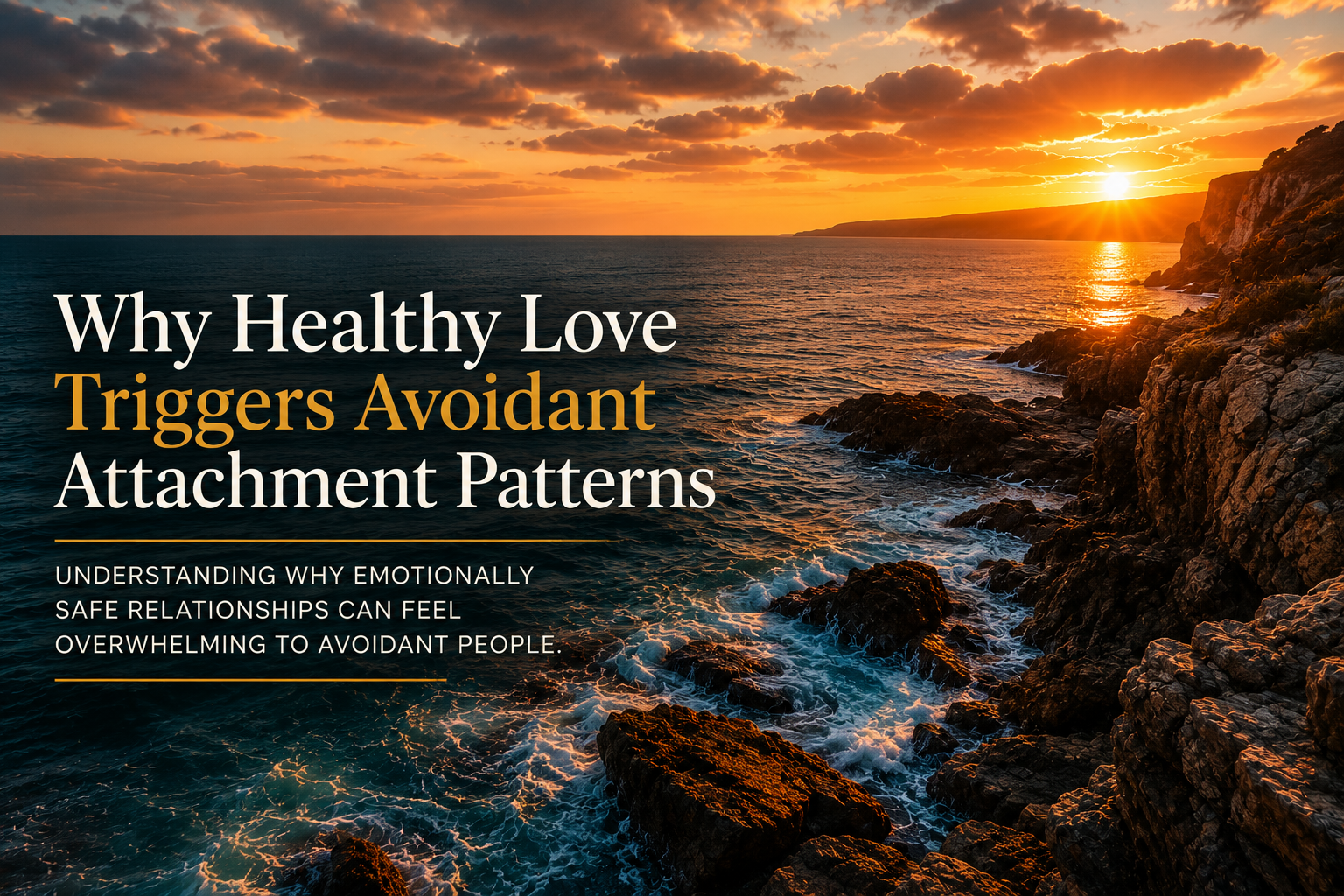 Why emotionally safe relationships can trigger avoidant attachment and emotional withdrawal.