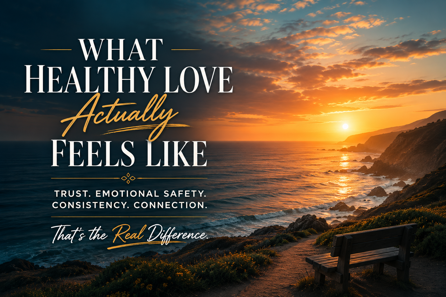 What Healthy Love Actually Feels Like explores trust, emotional safety, consistency, and genuine connection in healthy relationships.